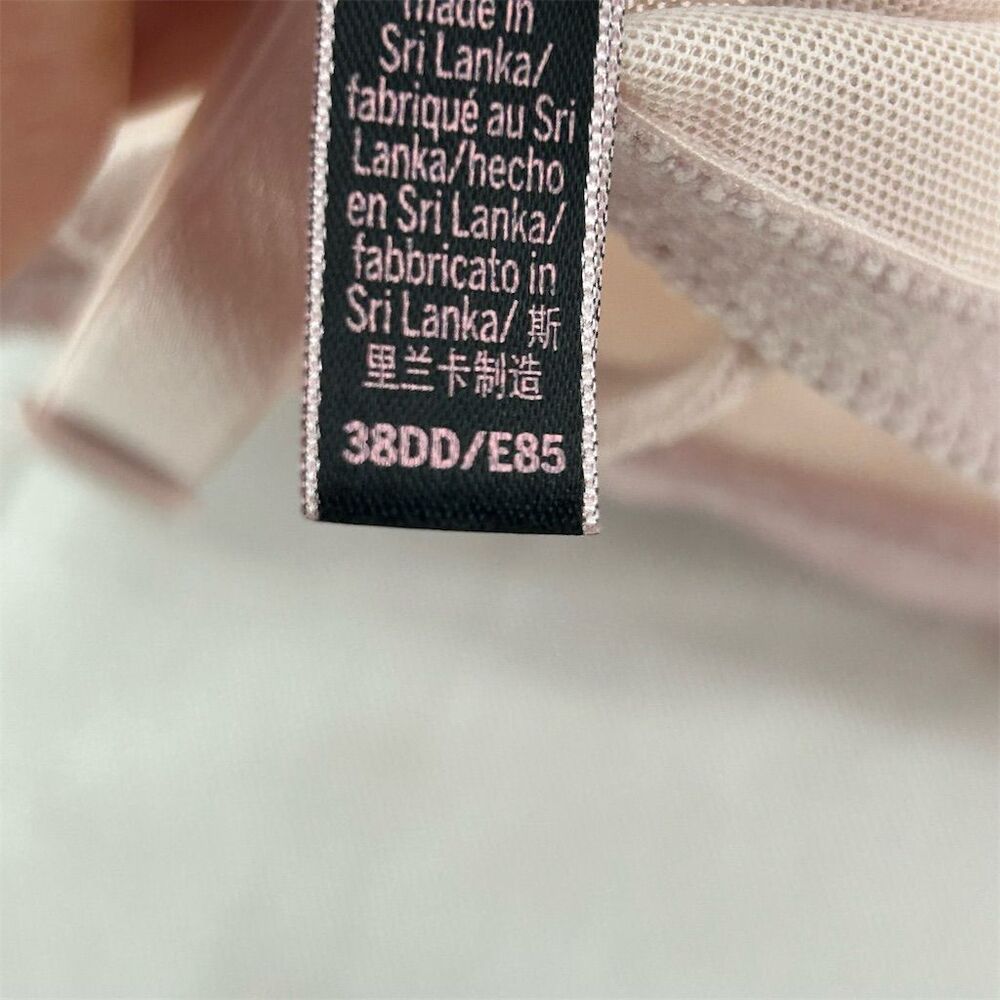 Victoria's Secret Push-Up Bra 38DD Silver Pink Lace Trim Underwired EUC 38E - Picture 11 of 13